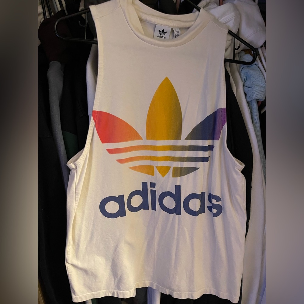 Adidas Rainbow Pride Trefoil Tank Top